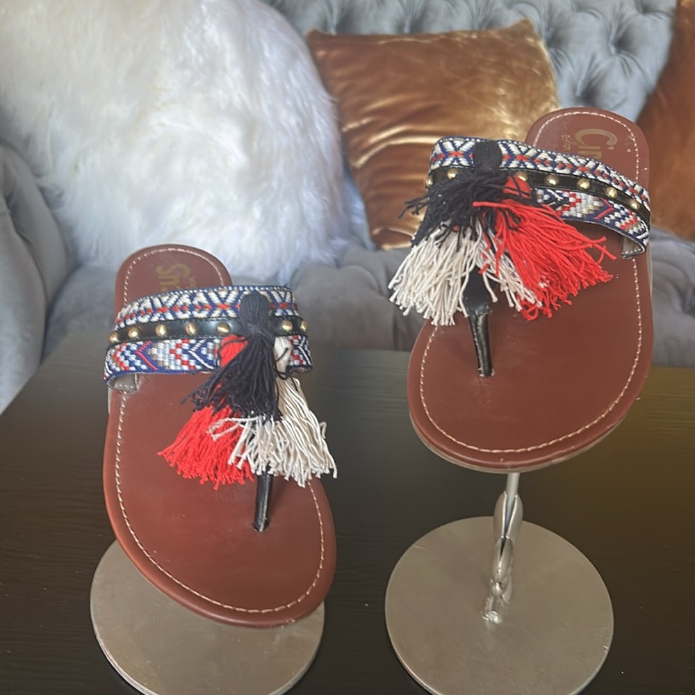 Circus by Sam Edelman Colorful Tassel Sandals - Picture 6 of 12